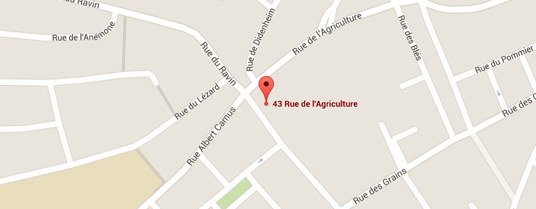 Plan pour situer l'auto-école larger à Mulhouse Dornach