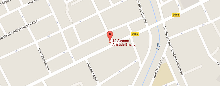 Plan pour situer l'auto-école larger à Mulhouse quartier Briand