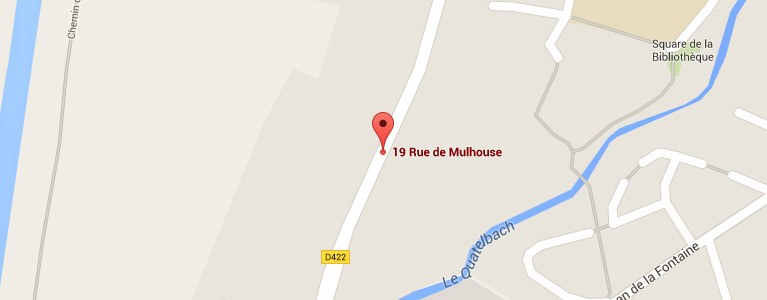 Plan pour situer l'auto-école larger à Sausheim