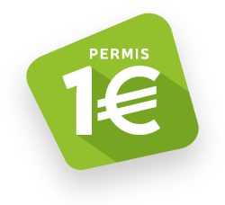 picto illustrant le prêt permis à un euro par jour