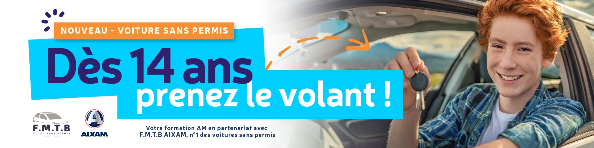 Formation voiture sans permis dès 14 ans